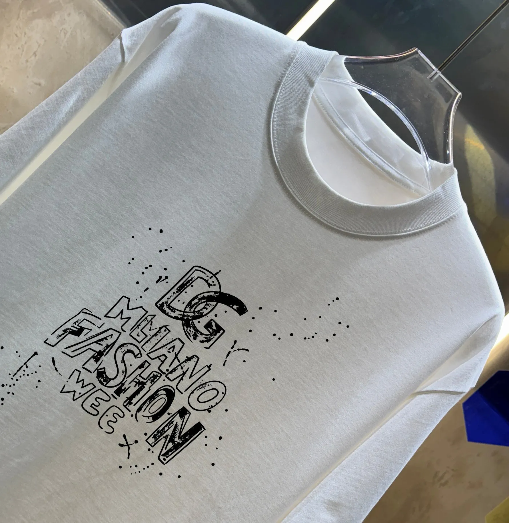 DG/ 2025ss Logo Versatile T Same Style ：Black White Green Purple Size: S M L XL XXL